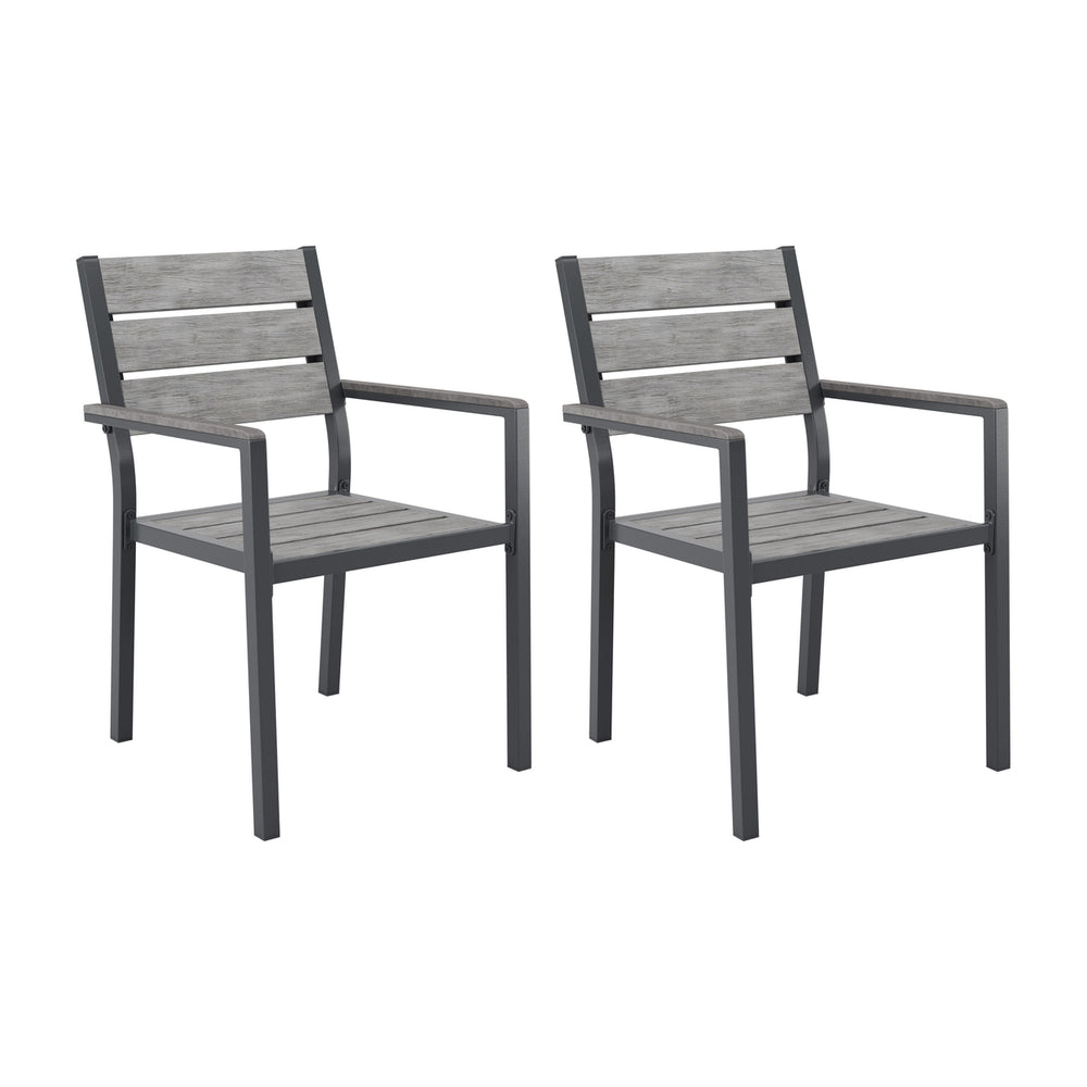 CorLiving Gallant Patio Dining Chairs, Set of 2 Image 2