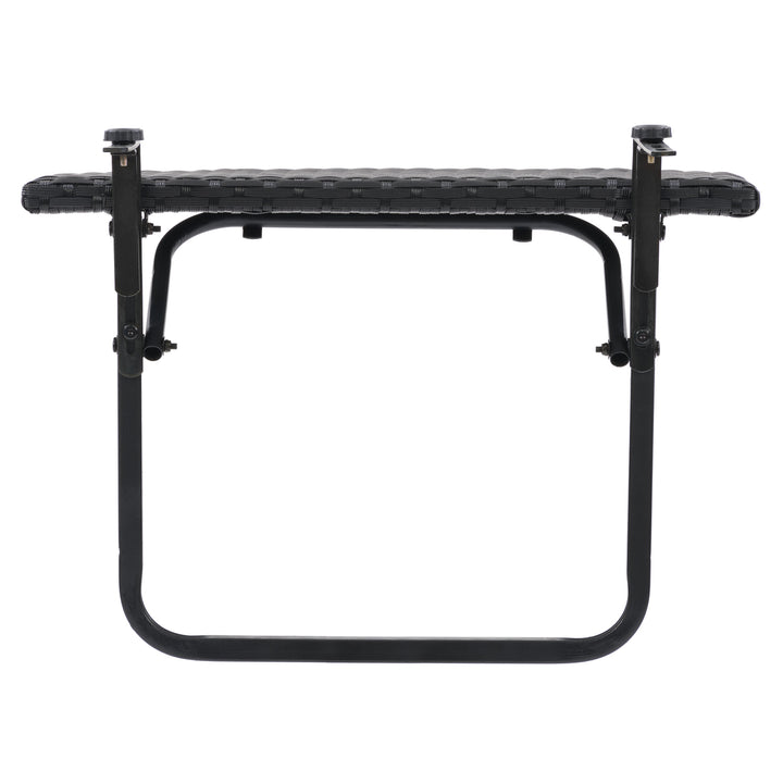 CorLiving Parksville Black Rattan Foldable Balcony Table Image 6