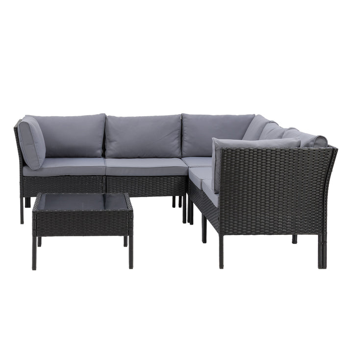 CorLiving Parksville Patio Sectional 6pc Image 1