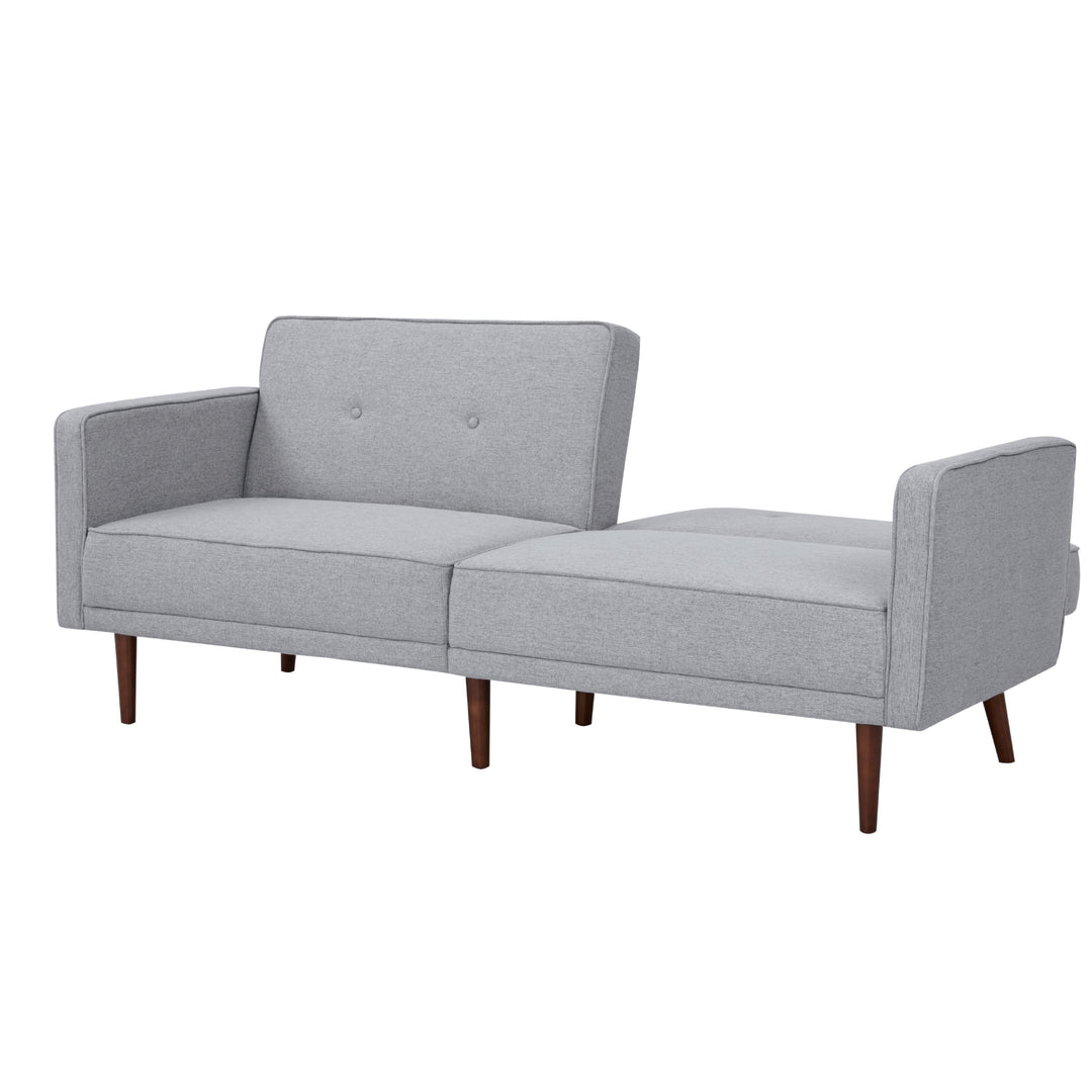 Moreno Convertible Sofa: Modern Sleeper Sofa for Small Spaces  Twin Size, Split Back, Multi-Position  Soft Polyester Image 6