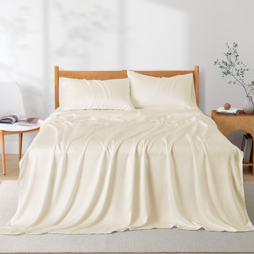Naturally Cooling, Soft, and Breathable Tencel Lyocell 4Pc Sheets Set Image 2