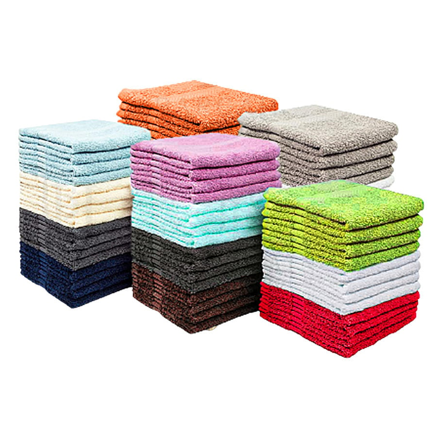 6-Pack: Ultra-Soft 100% Cotton Absorbent Multi Purpose Reusable 12x12 Wash Cloths Image 2
