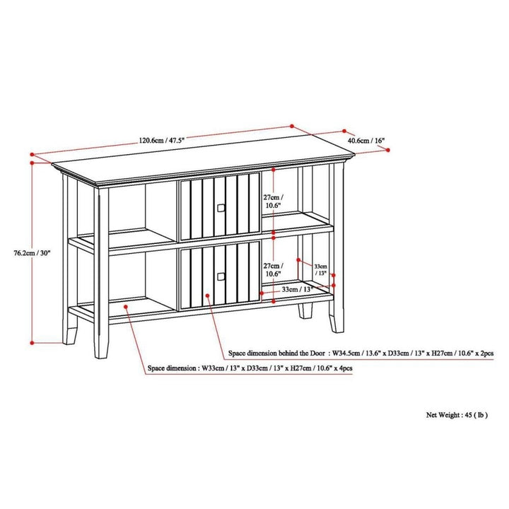 Acadian Console Table Image 11