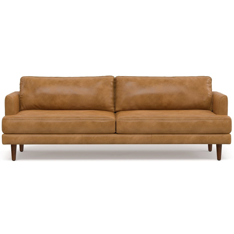 Livingston 90-inch Sofa in Genuine Leather Image 1