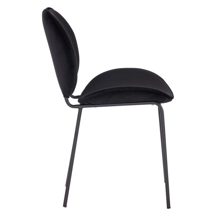 Ormer Dining Chair - Black Velvet Image 3