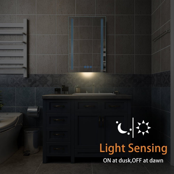 ExBrite 24" x 32" LED Lighted Bathroom Mirror Anti Fog Image 4