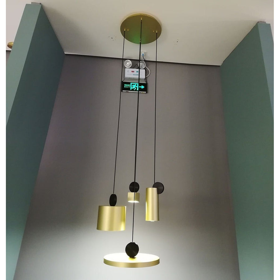 Synnove Pendant Lamp - Round Canopy - Circular+Cube+Cylinder+Round Image 1