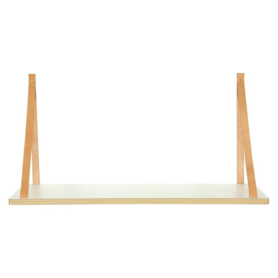 Edge Shelf with Leather Rope Image 1