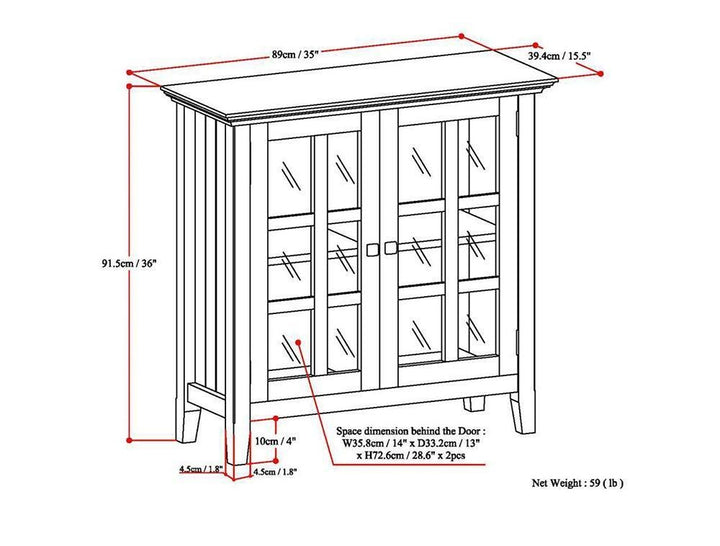 Acadian Low Storage Cabinet Image 6