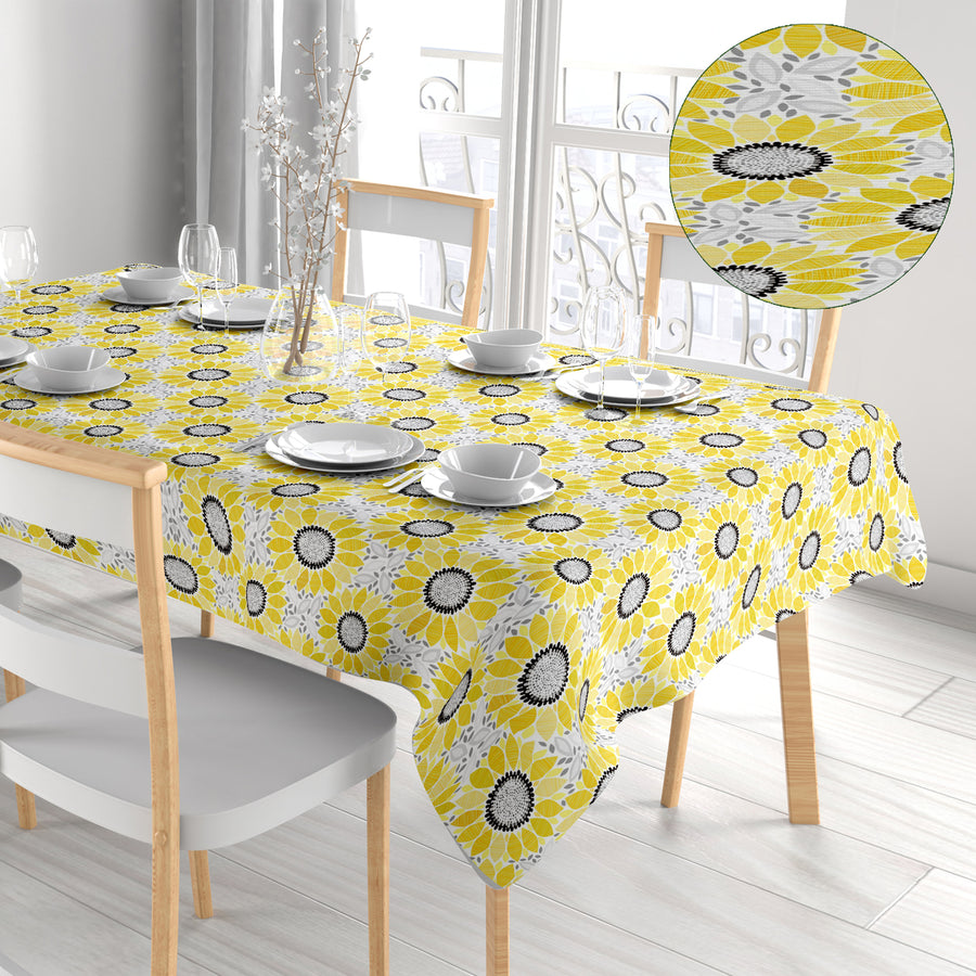 2-Pack: Kitchen Dining Water-Resistant Oil Proof Flannel Back PVC Vinyl Tablecloth Image 1