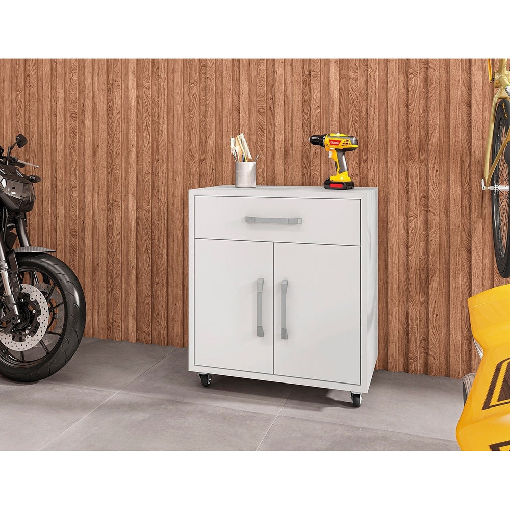 Eiffel 28.35" Mobile Garage Storage Cabinet with 1 Drawer Gloss Image 2