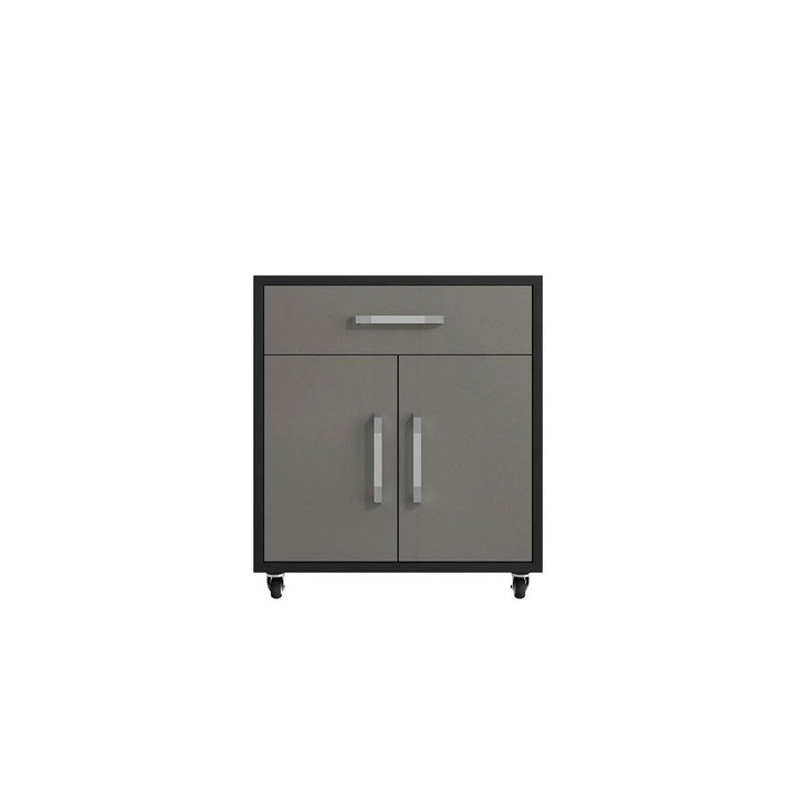 Eiffel 28.35" Mobile Garage Storage Cabinet with 1 Drawer Gloss Image 7