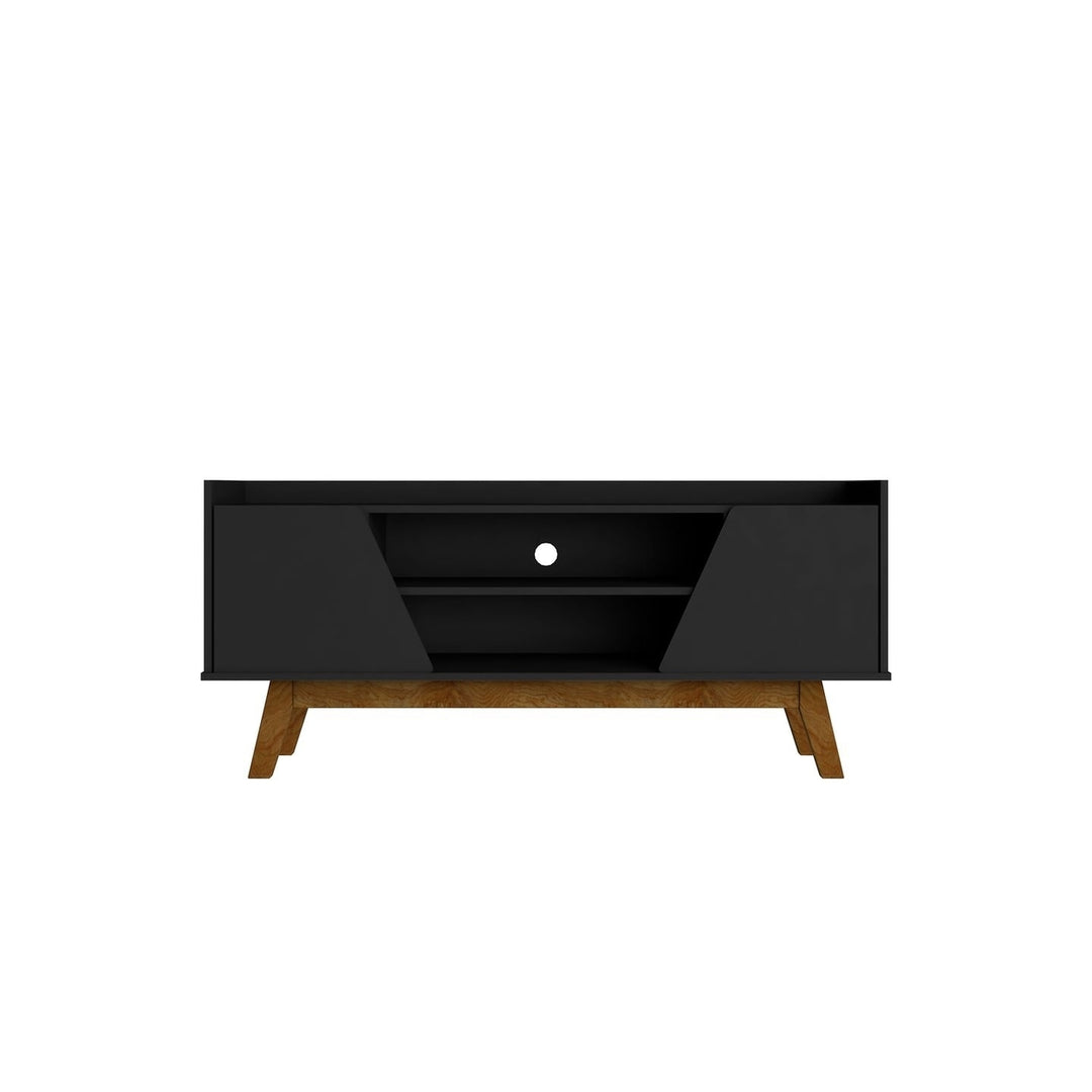 Mid-Century Modern Marcus 53.14 TV Stand with Solid Wood Legs Image 6