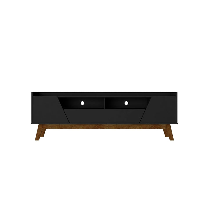 Mid-Century Modern Marcus 70.86 TV Stand with Solid Wood Legs Image 6