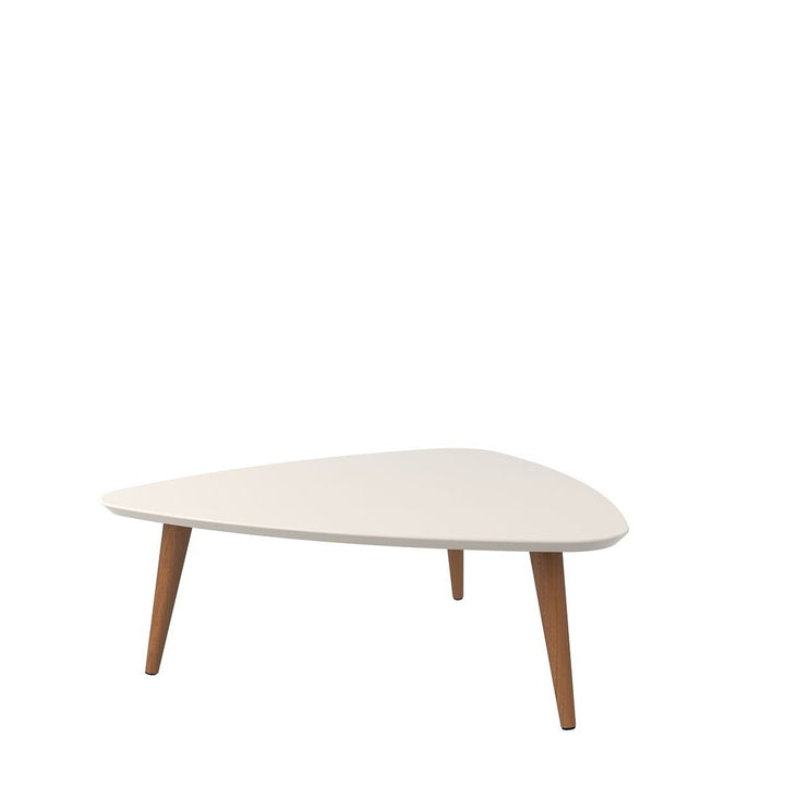 Utopia 17.51" High Triangle Coffee Table with Splayed Legs Gloss Image 4