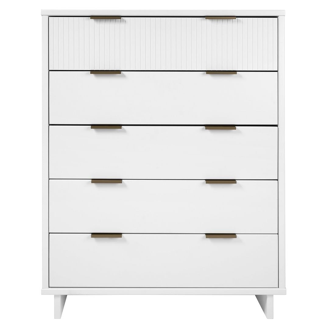 Granville 45.27" Modern Tall Dresser with 5 Full Extension Drawers Image 1