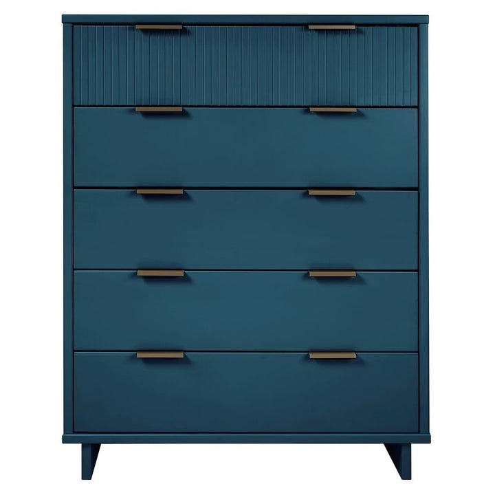 Granville 45.27" Modern Tall Dresser with 5 Full Extension Drawers Image 6