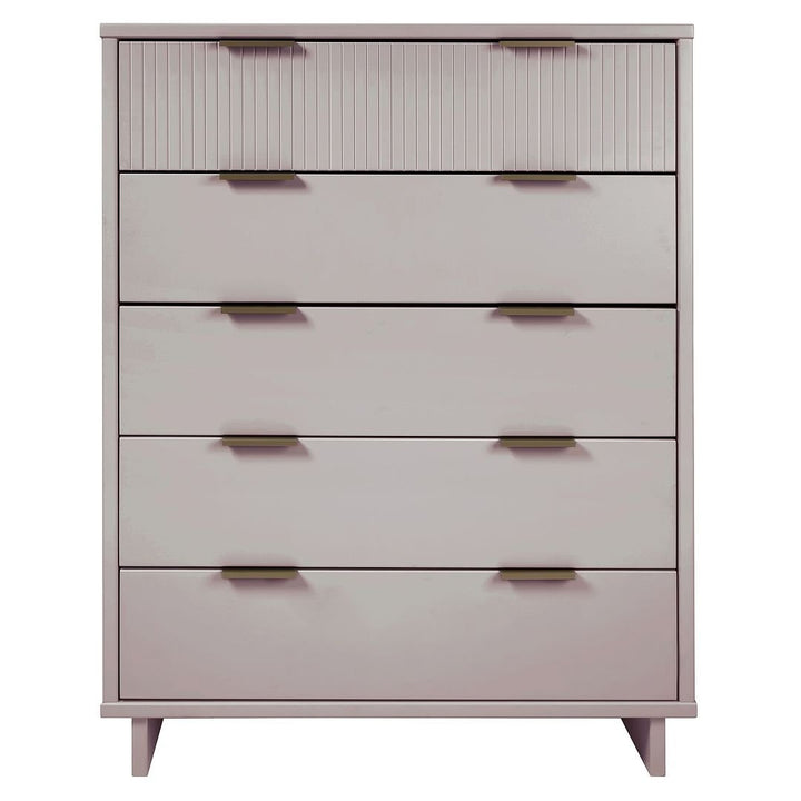 Granville 45.27" Modern Tall Dresser with 5 Full Extension Drawers Image 8