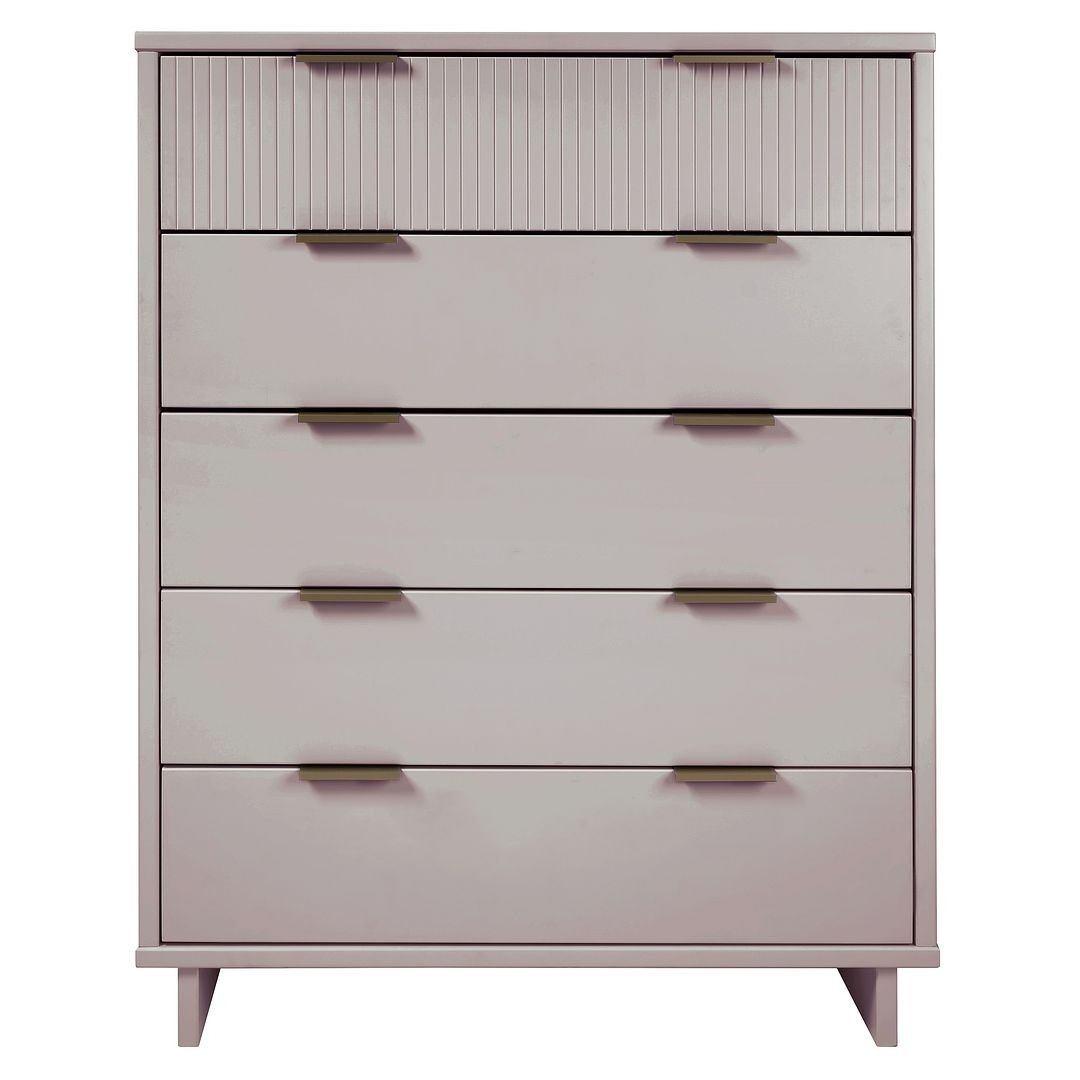 Granville 45.27" Modern Tall Dresser with 5 Full Extension Drawers Image 1