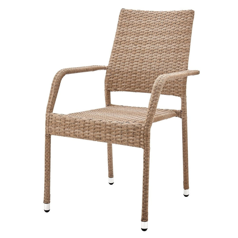 Genoa Patio Dining Armchair in Nature Tan Weave Image 1