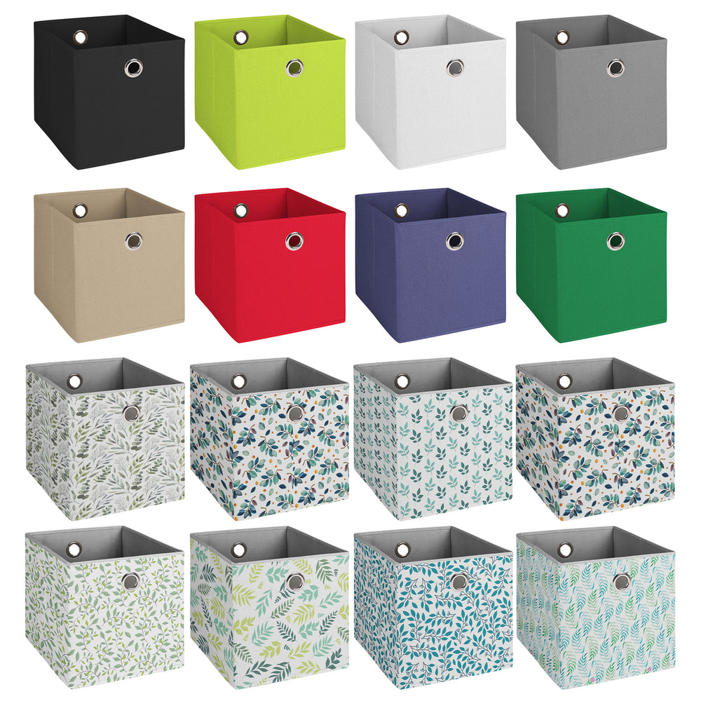 2-Pack: Multipurpose Stackable Basic Fabric Collapsible Storage Bin Cube Organizer Image 2