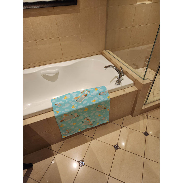 Gold Pekingese Bath Towel Large Image 5