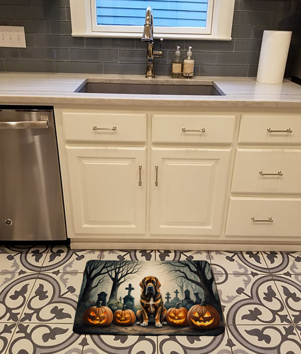 Bloodhound Spooky Halloween Memory Foam Kitchen Mat Image 2