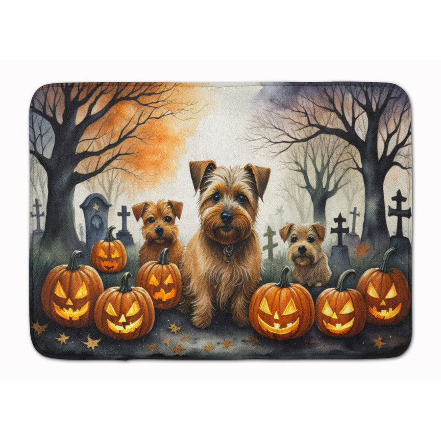 Norfolk Terrier Spooky Halloween Memory Foam Kitchen Mat Image 1