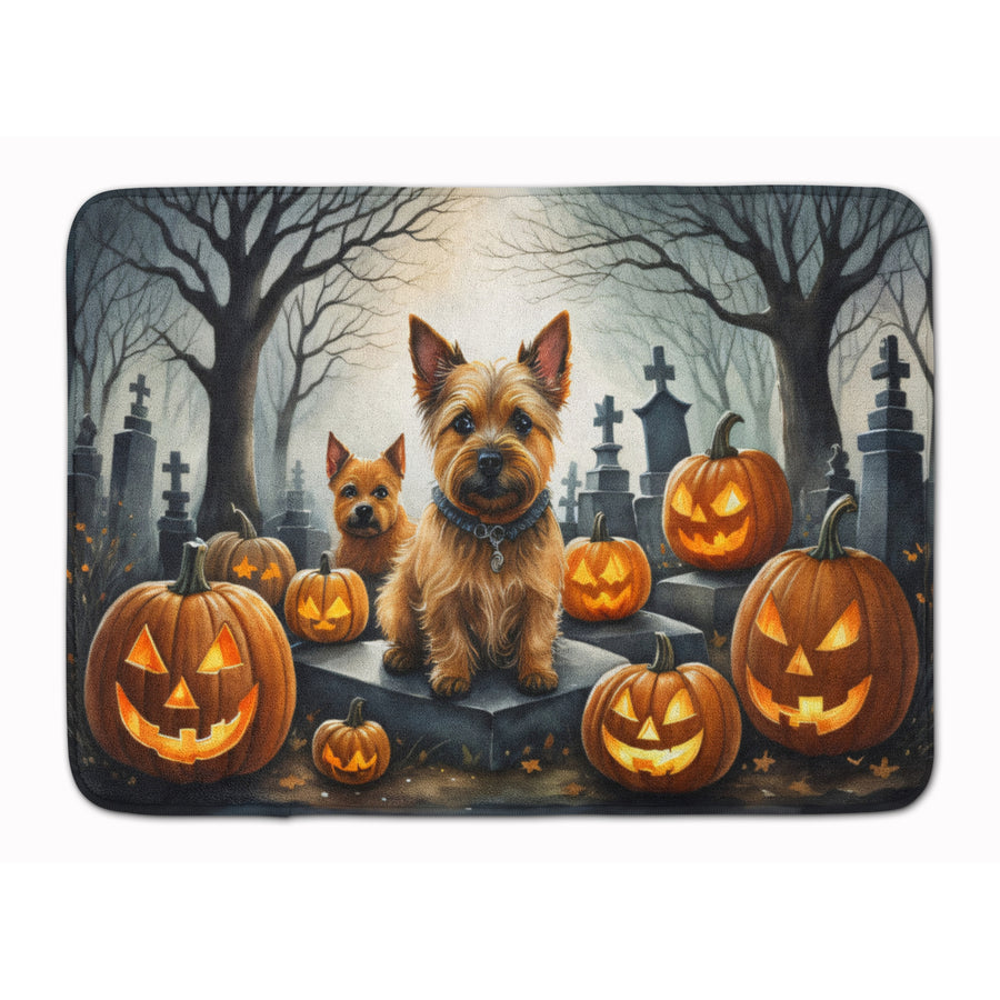 Norwich Terrier Spooky Halloween Memory Foam Kitchen Mat Image 1