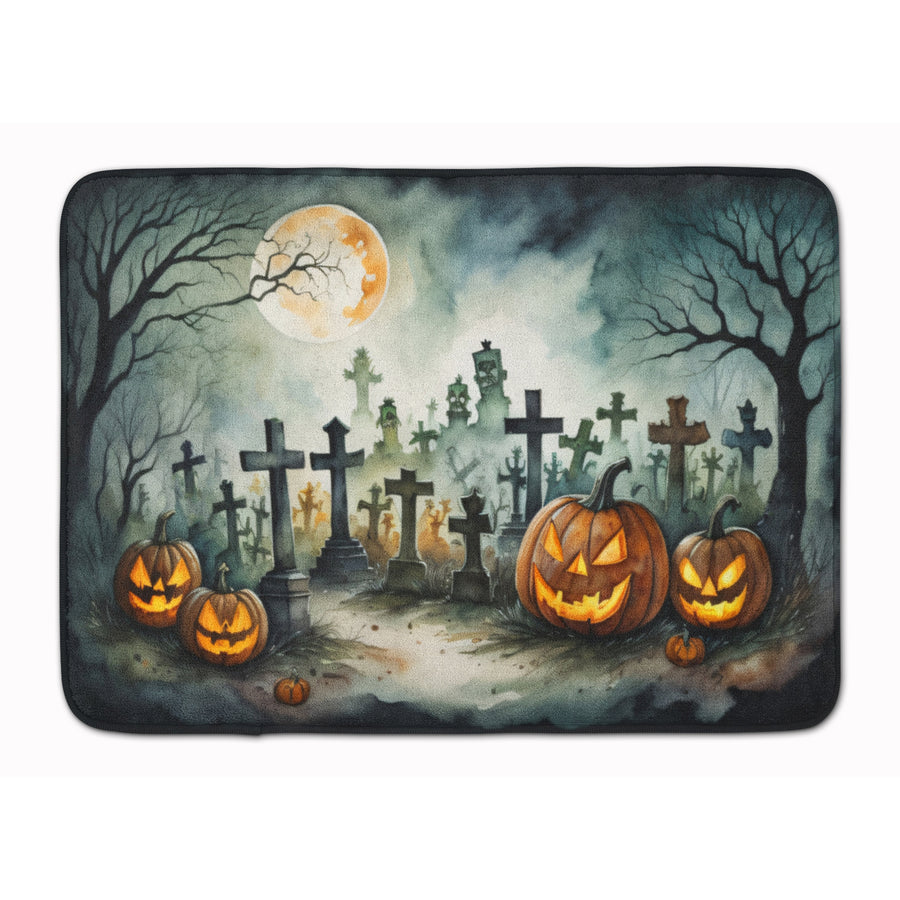 Graveyard Spooky Halloween Memory Foam Kitchen Mat DAC2216 Image 1
