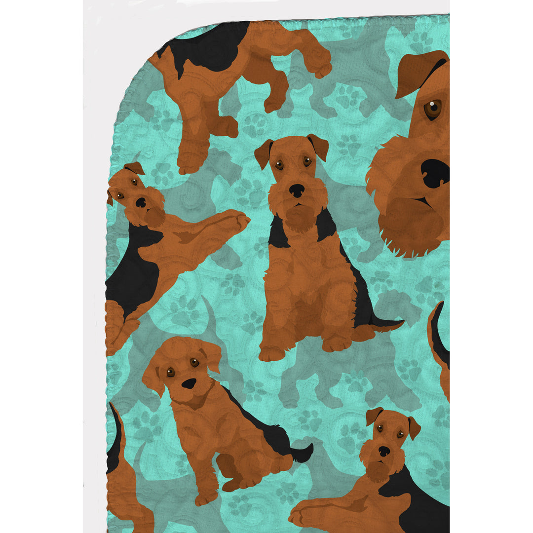 Airedale Terrier Quilted Blanket 50x60 Image 5