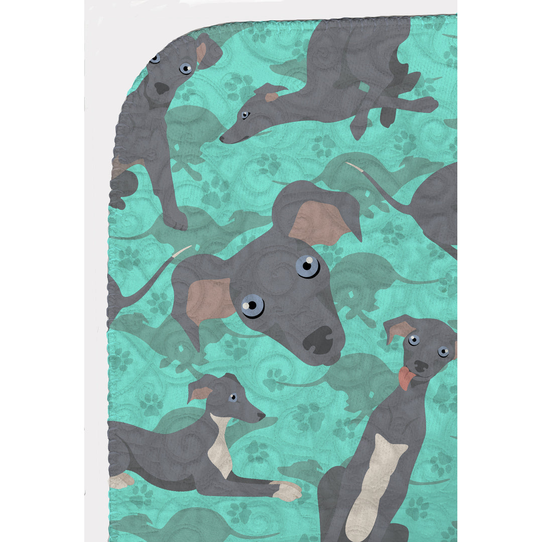 Italian Greyhound Quilted Blanket 50x60 Image 5