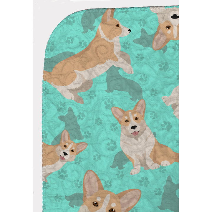 Fawn Cardigan Corgi Quilted Blanket 50x60 Image 5