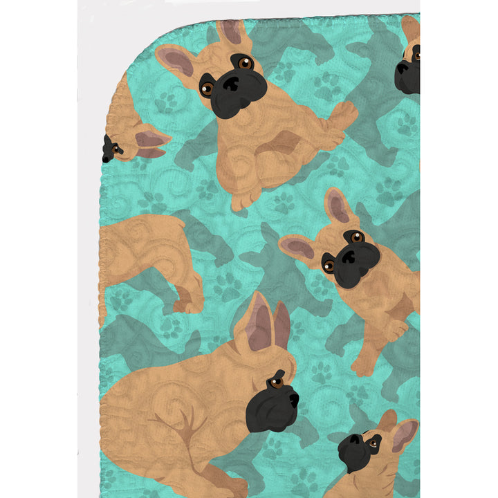Fawn French Bulldog Quilted Blanket 50x60 Image 5
