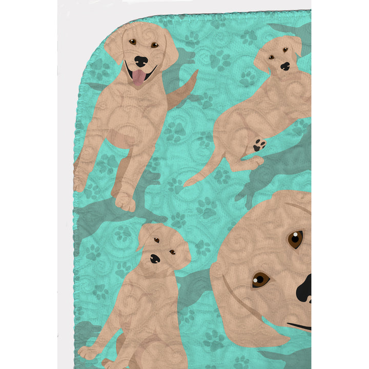 Yellow Labrador Retriever Quilted Blanket 50x60 Image 5