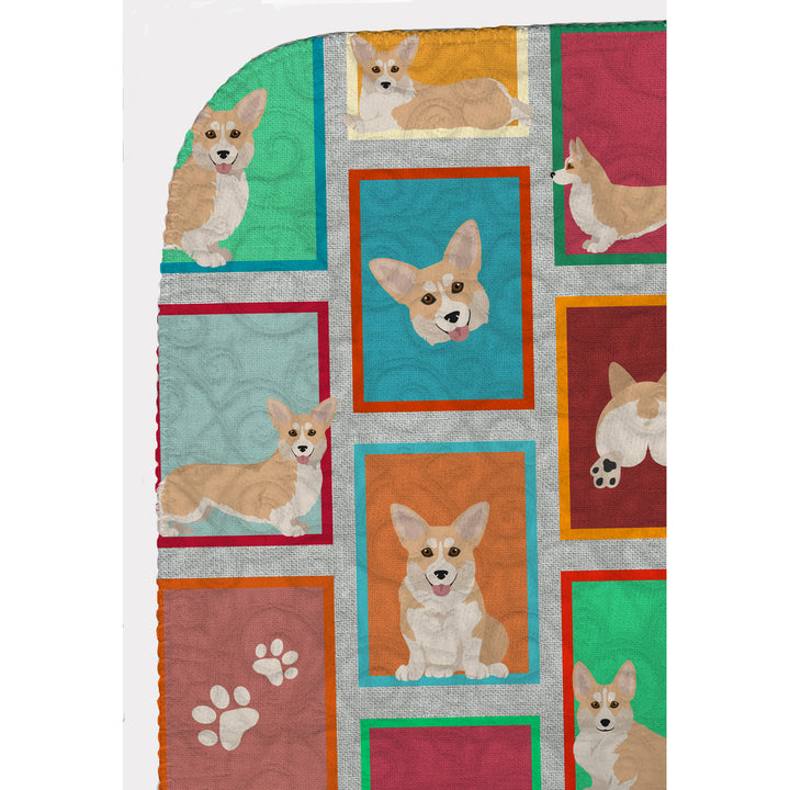 Lots of Fawn Pembroke Corgi Quilted Blanket 50x60 Image 5