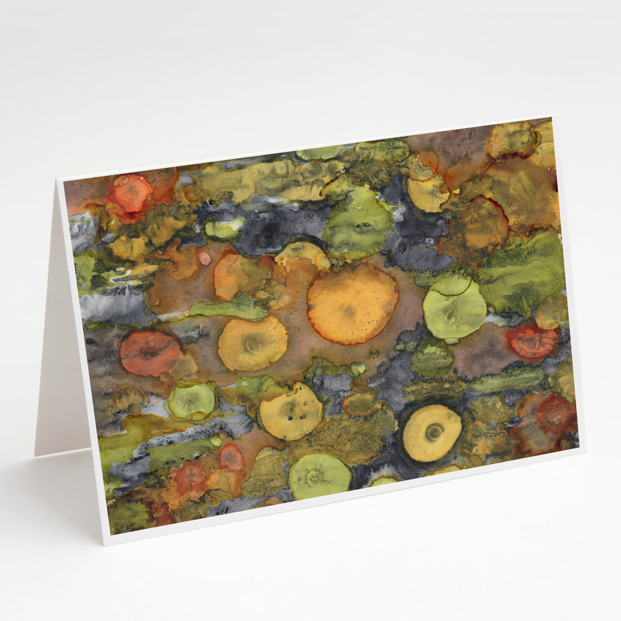 Abstract with Mother Earth Greeting Cards and Envelopes Pack of 8 Image 1