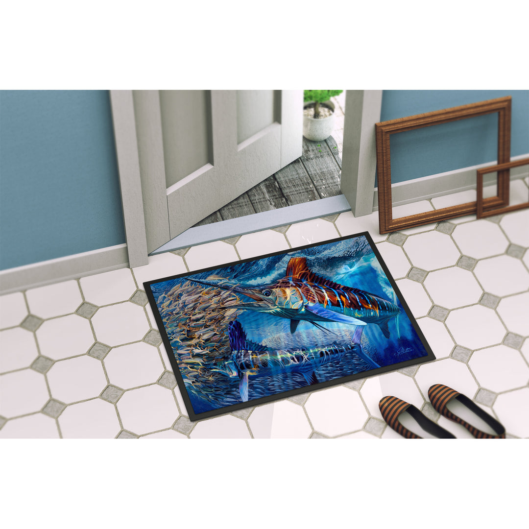 White Night White Marlin Indoor or Outdoor Mat 24x36 Image 4
