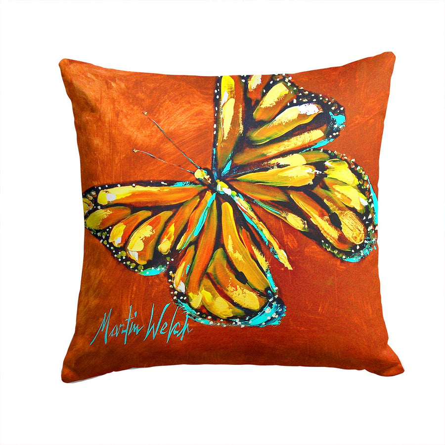Monarch Butterfly Fabric Decorative Pillow Image 1