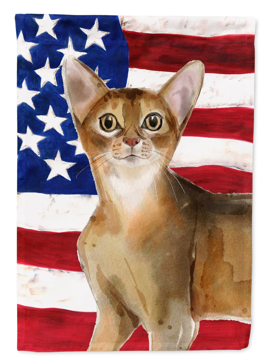 Abyssinian American Flag Flag Garden Size Image 1