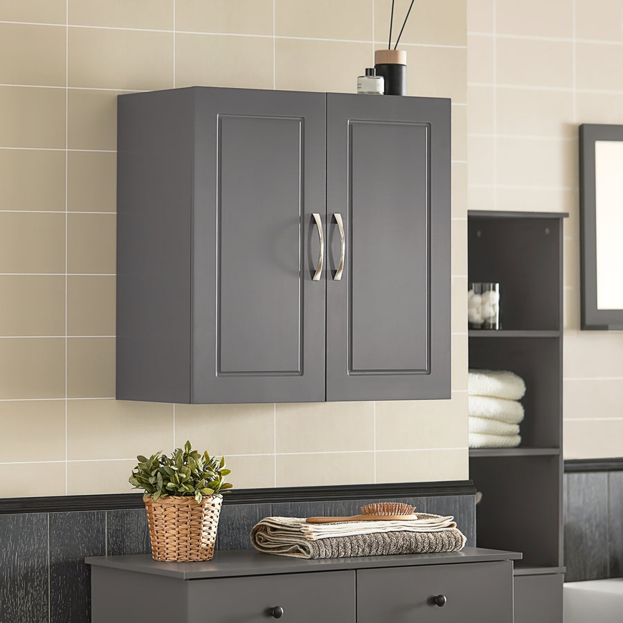 Haotian FRG231-DG, Gray Kitchen Bathroom Wall Cabinet, Laundry Room Wall Storage Cabinet Image 1