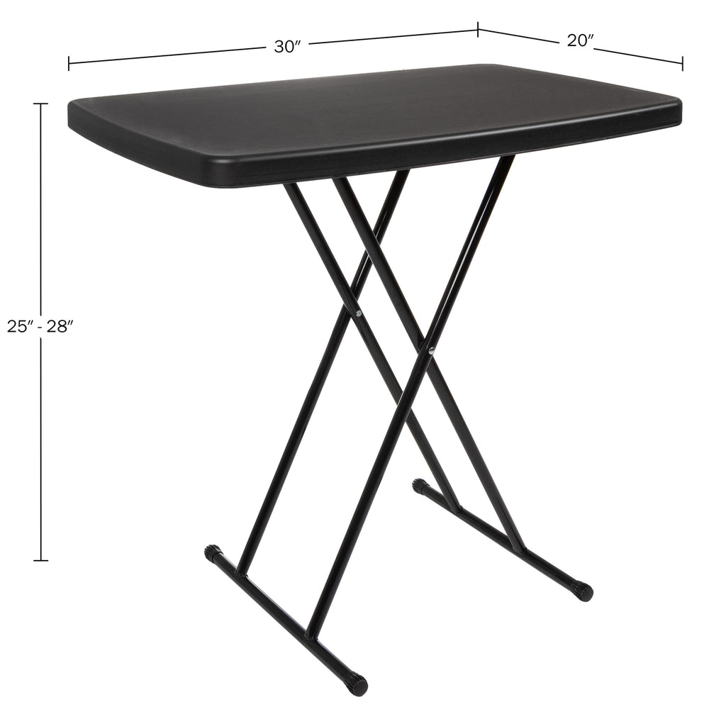 Folding Table Set 2 Lightweight Portable Tables Small Plastic Desk for Camping Image 2