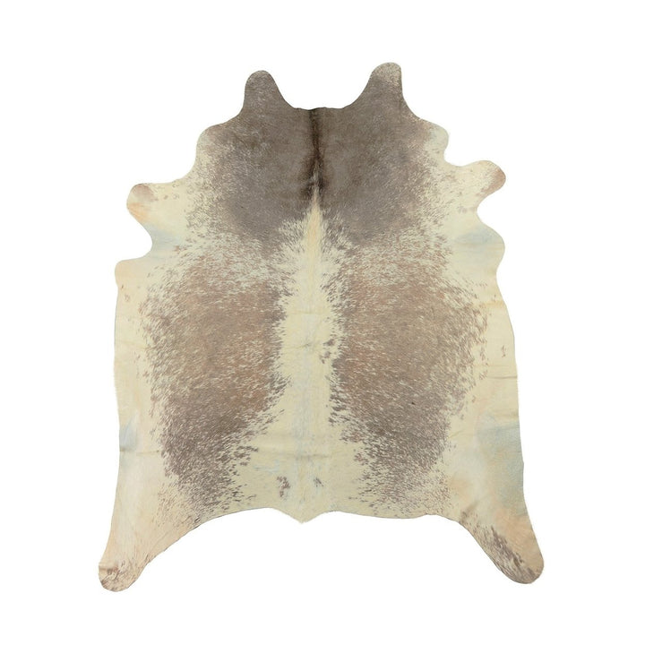 Natural  Kobe Cowhide Rug  1-Piece  S and p tan/white Image 1