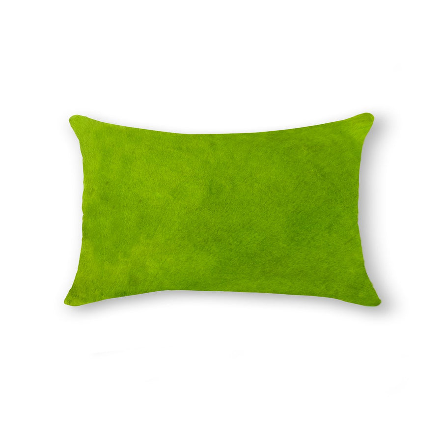 Natural  Torino Cowhide Pillow  1-Piece  Lime Image 1