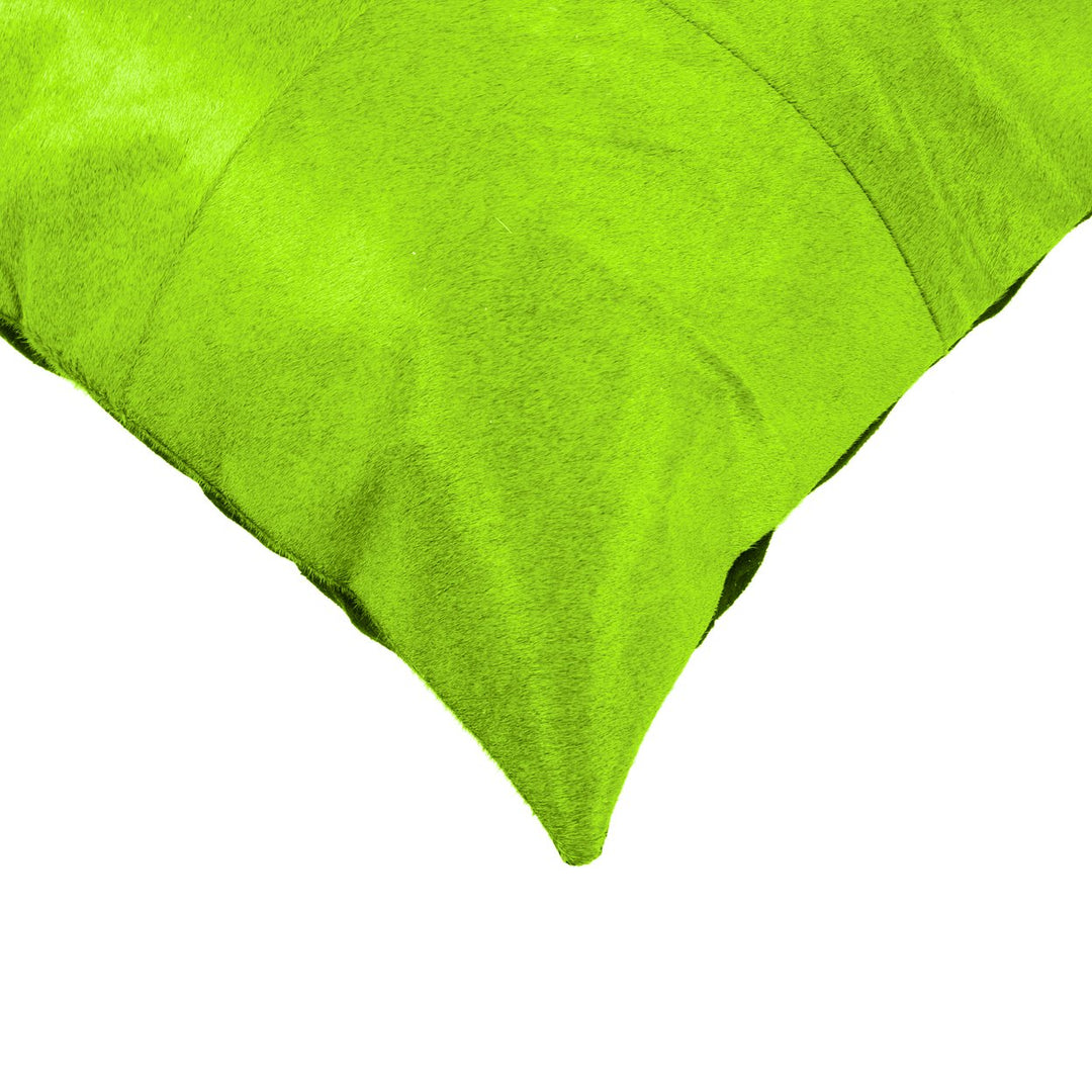 Natural  Torino Cowhide Pillow  1-Piece  Lime Image 3