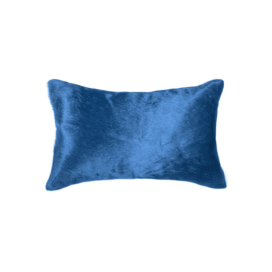 Natural  Torino Cowhide Pillow  1-Piece  Sky blue Image 1