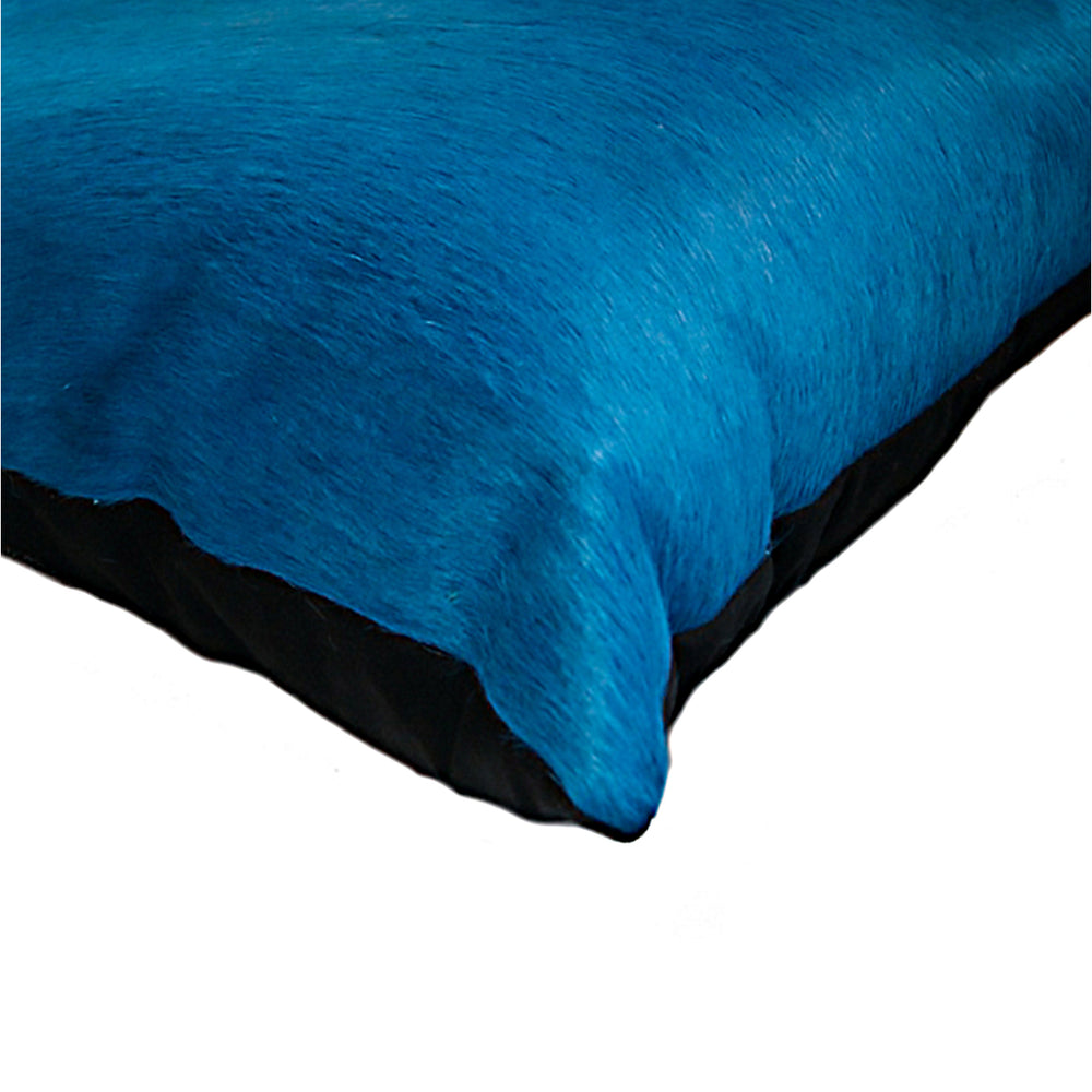 Natural  Torino Cowhide Pillow  2-Piece  Sky blue Image 2