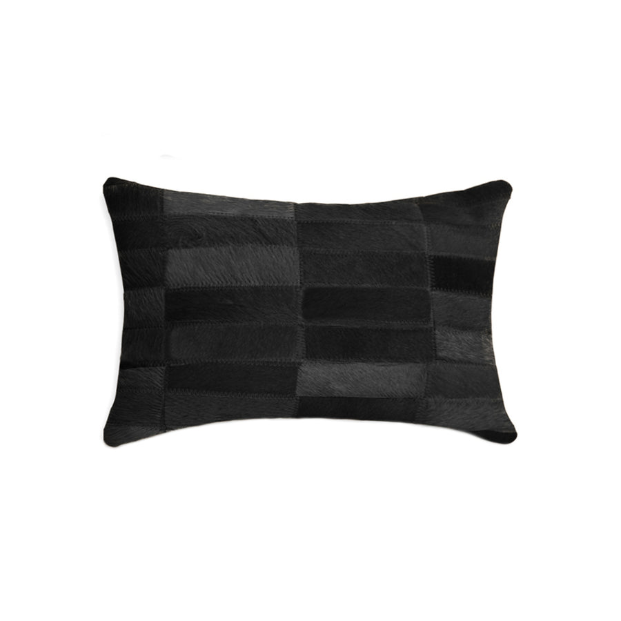 Natural  Torino Madrid Cowhide Pillow  1-Piece  Black Image 1