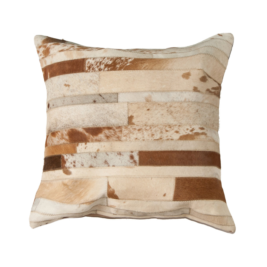 Natural  Torino Madrid Cowhide Pillow  1-Piece  22"x22" Image 1