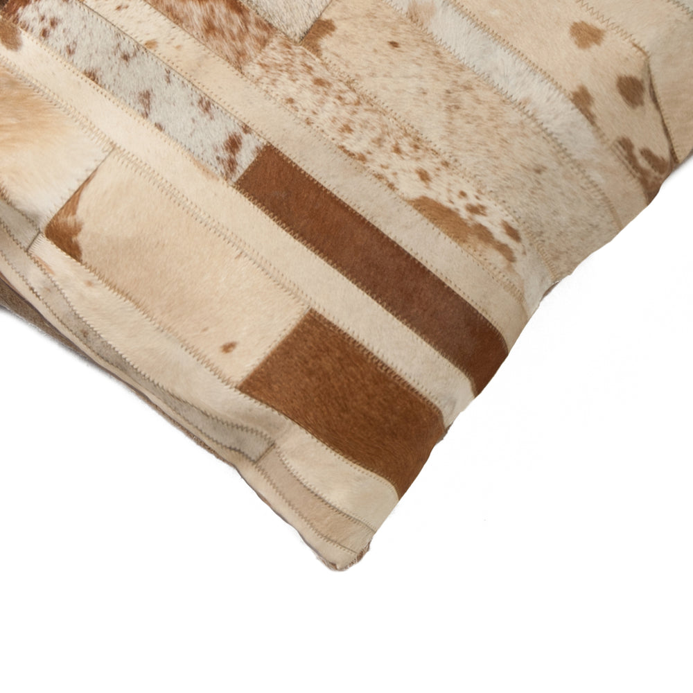 Natural  Torino Madrid Cowhide Pillow  1-Piece  22"x22" Image 2